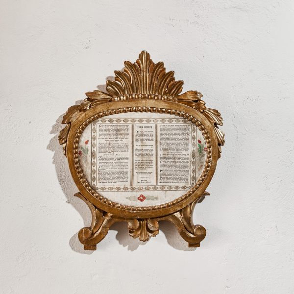 Labò Home Decor - shop - specchi e cornici - coppia di cartagloria in foglia d'oro del XVIII secolo 1