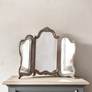 Labò Home Decor - shop - specchi e cornici - specchiera da toilette in foglia d'argento inizio '900 1